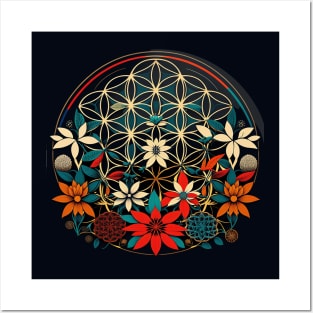 Sacred Geometry Flower of life Posters and Art